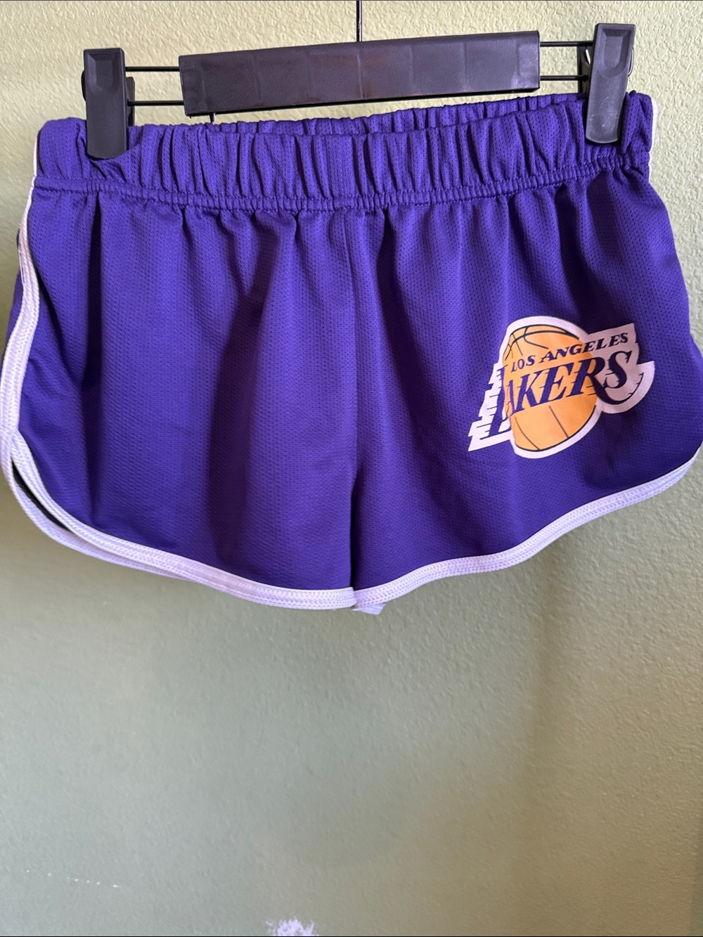NBA Los Angeles Lakers Purple White Women’s Athletic Shorts